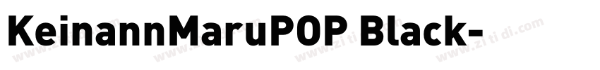KeinannMaruPOP Black字体转换